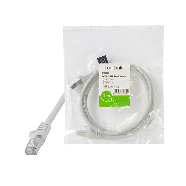 LogiLink CP2012S netværkskabel Hvid 0,25 m Cat6 F/UTP (FTP) Rund
