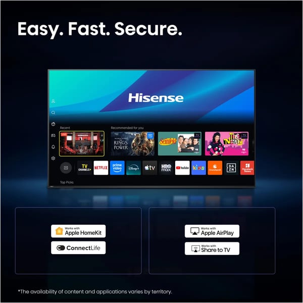 Hisense 32A59S 81,3 cm (32") Fuld HD Smart TV Wi-Fi Sort