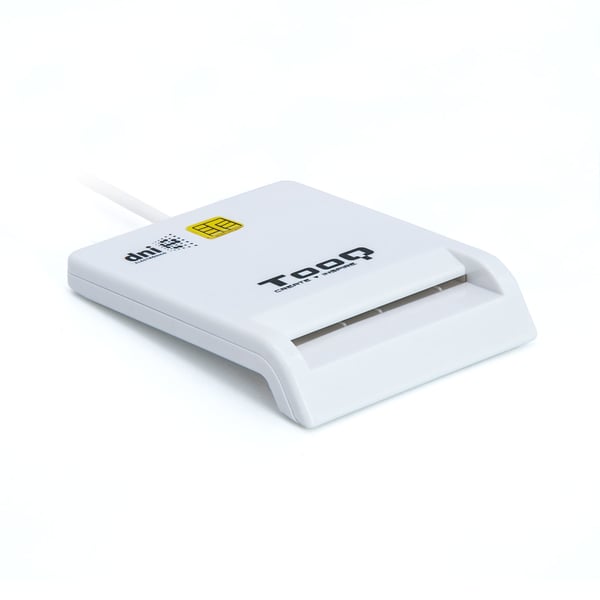 TooQ TQR-210W läsare smarta kort inomhus USB 2.0 Vit