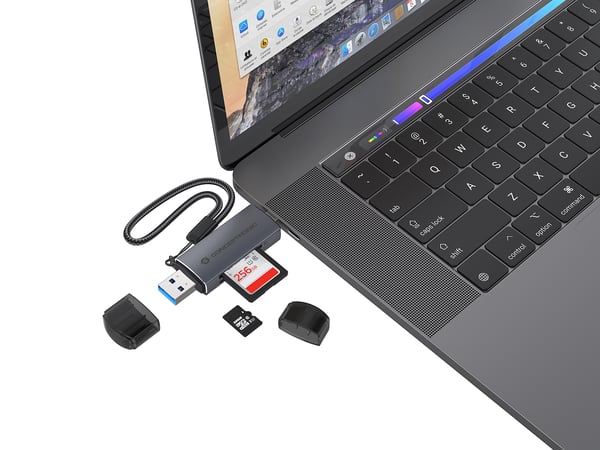 Conceptronic BIAN05G kortinlukija USB 3.2 Gen 1 (3.1 Gen 1) Type-A/Type-C Harmaa