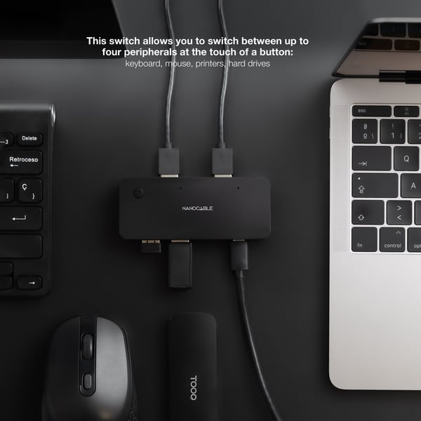Nanocable 10.12.0011 KVM-switchar Svart