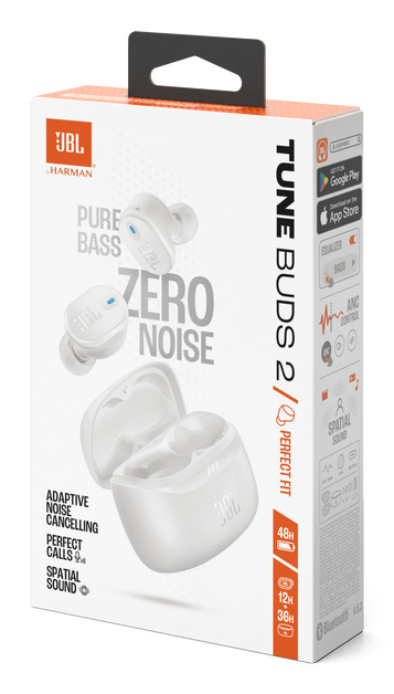 JBL Tune Buds 2 Kuulokkeet True Wireless Stereo (TWS) In-ear Puhelut/Musiikki Bluetooth Valkoinen
