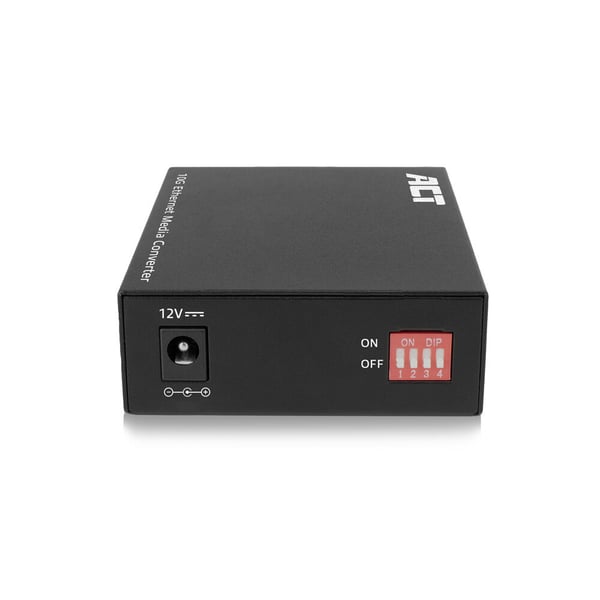 ACT AC4455 netværksomformer til medie 10000 Mbit/s Multitilstand, Enkeltilstand Sort
