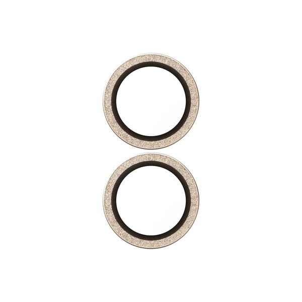 PanzerGlass ® Hoops® Kameralinsebeskytter Glitter Guld iPhone 17 | iPhone 16 | 16 Plus
