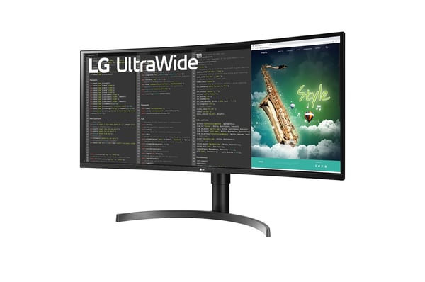 LG 35WN75CN-B computerskærm 88,9 cm (35") 3440 x 1440 pixel Quad HD LED Sort
