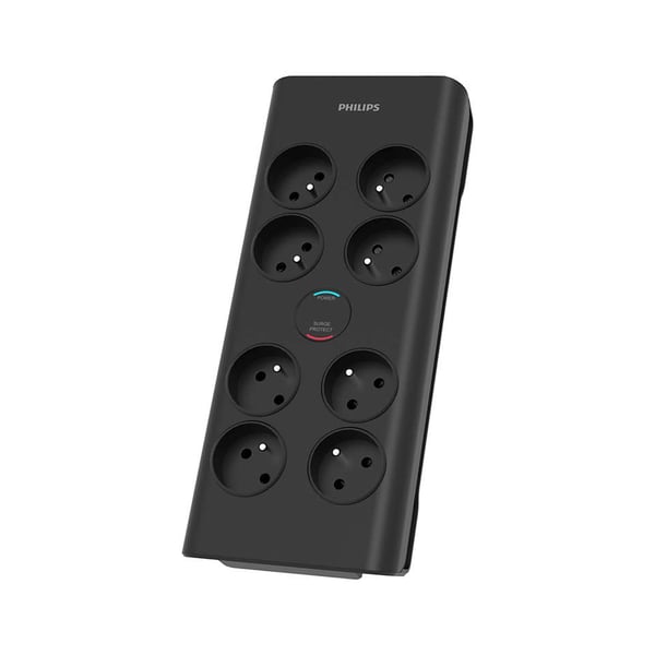 Philips SPN7080BA/60 overspændingsbeskytter Sort 8 AC stikkontakt(er) 2 m