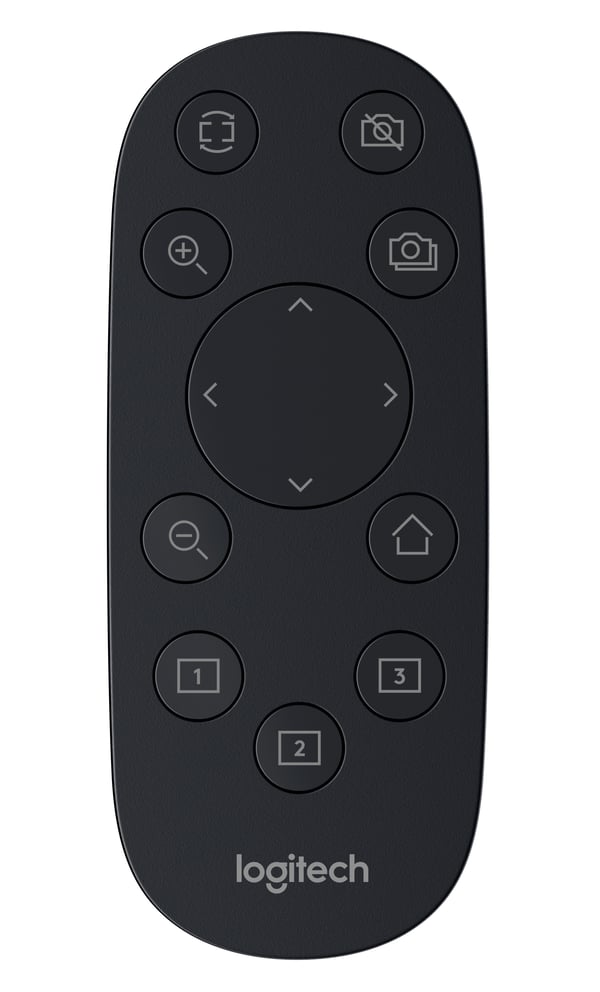 Logitech PTZ Pro 2 fjernbetjening RF trådløst Webcam Tryk på knapper