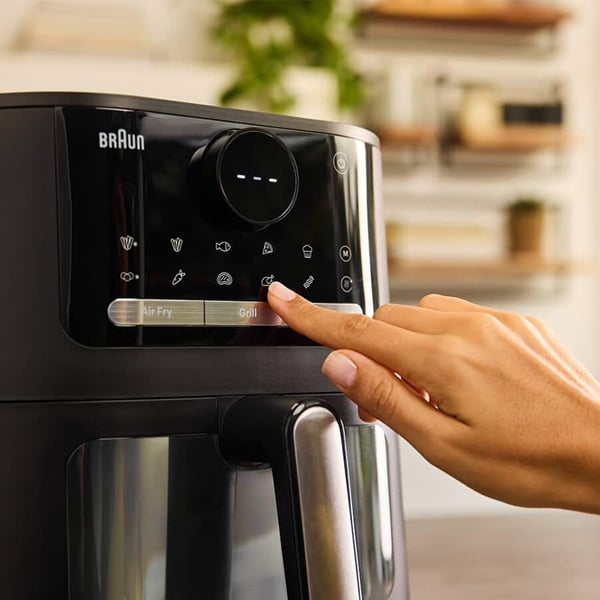 Braun HF 5075 Enkelt Enkeltstående 2000 W Varmluftsteger Sort, Grå