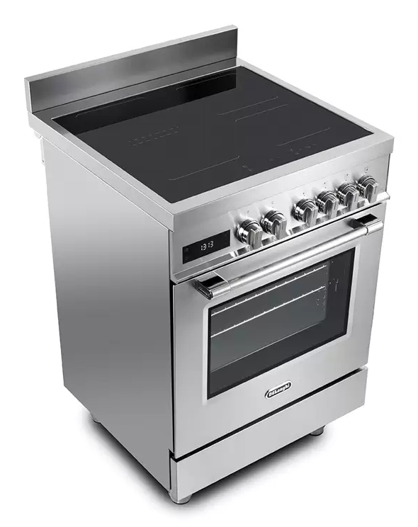 De’Longhi PRO 66 MXL IN spis Fristående köksspis Elektrisk Induktionshäll med zon Rostfritt stål