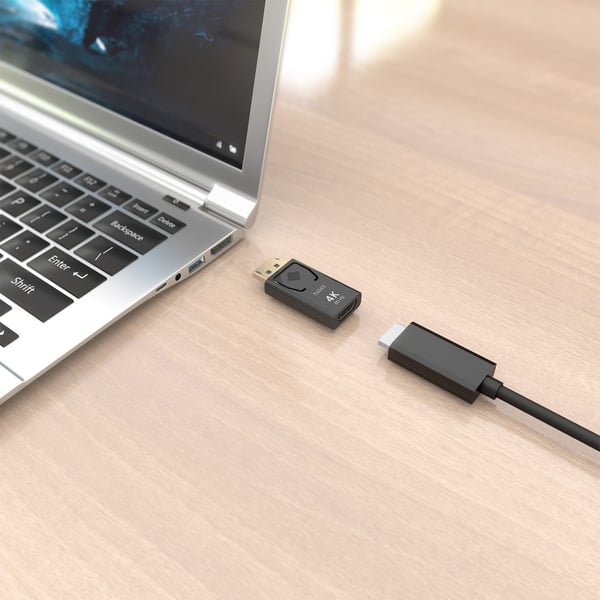 AISENS A125-0908 videokabel adapter DisplayPort HDMI Sort