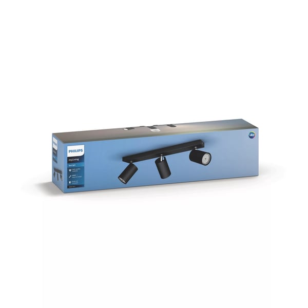 Philips myLiving Kosipo lofts-/vægspot x 3