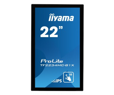 iiyama TF2234MC-B1X computerskærm 54,6 cm (21.5") 1920 x 1080 pixel Fuld HD LED Berøringsskærm Multibruger Sort