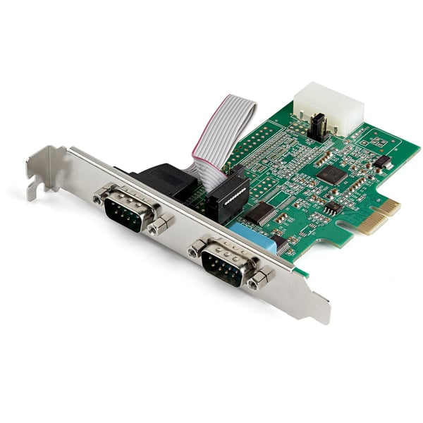 StarTech.com PCI Express RS232 seriell kortadapter med 2 portar - 16950 UART