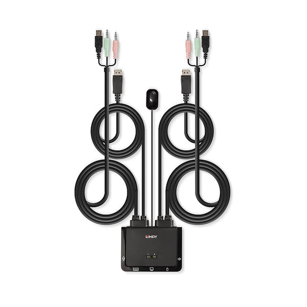Lindy 42344 KVM-switchar Rackmontering Svart