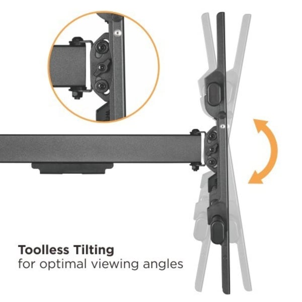 Techly ICA-PLB 490 TV-kiinnike 2,03 m (80") Musta