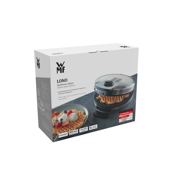 WMF Lono 04.1521.0011 vaffeljern 5 vaffel/vafler 900 W Sort, Krom