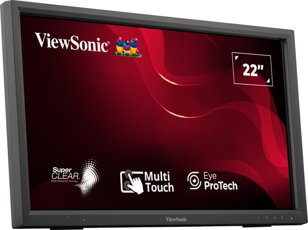 Viewsonic TD2223-2 platta pc-skärmar 55,9 cm (22") 1920 x 1080 pixlar Full HD LCD Pekskärm Svart