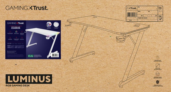 Trust GXT 709W LUMINUS Hvid
