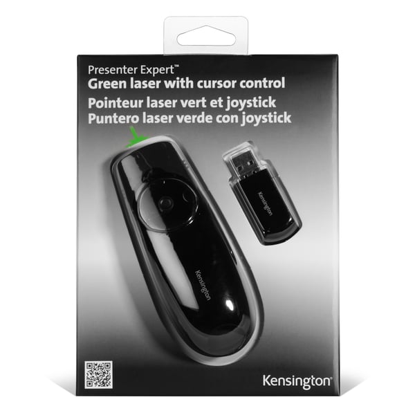 Kensington Presenter Expert -ohjain vihreällä laserilla