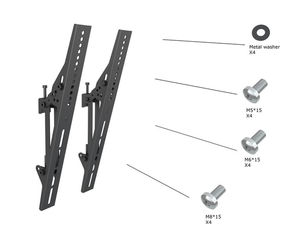 Multibrackets 3743 monitorikiinnikkeen lisävaruste