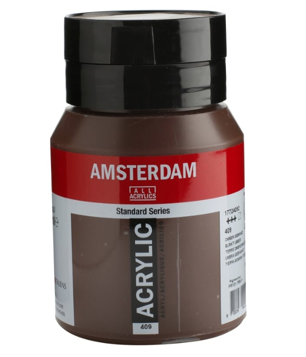 Amsterdam Standard akrylfärger 500 ml Brun Flaska