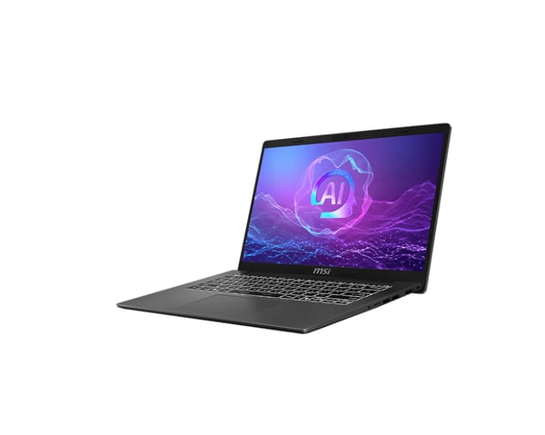 MSI Modern A14 AI F2HMG-010XES AMD Ryzen™ 7 PRO 250 Laptop 35,6 cm (14") Fuld HD 16 GB DDR5-SDRAM 1 TB SSD Wi-Fi 6E (802.11ax) FreeDOS Grå