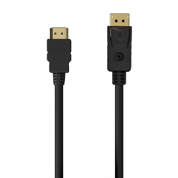 AISENS A125-0550 videokabeladapter 0,5 m DisplayPort HDMI Typ A (standard) Svart