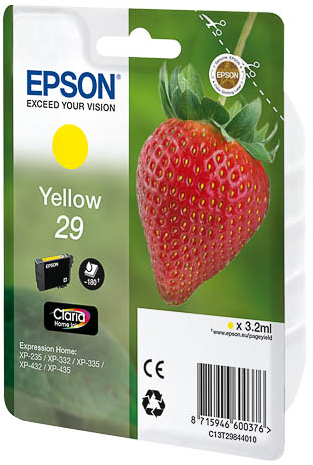 Epson Strawberry Singlepack Yellow 29 Claria Home Ink