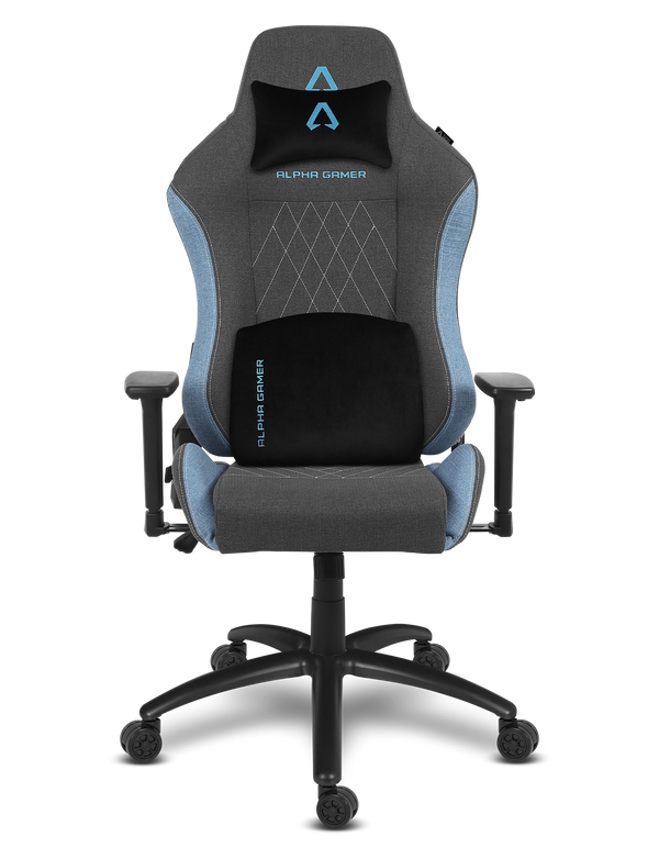 Alpha Gamer Gaia V2 PC-spelsstol Stoppad sits Blå, Grå