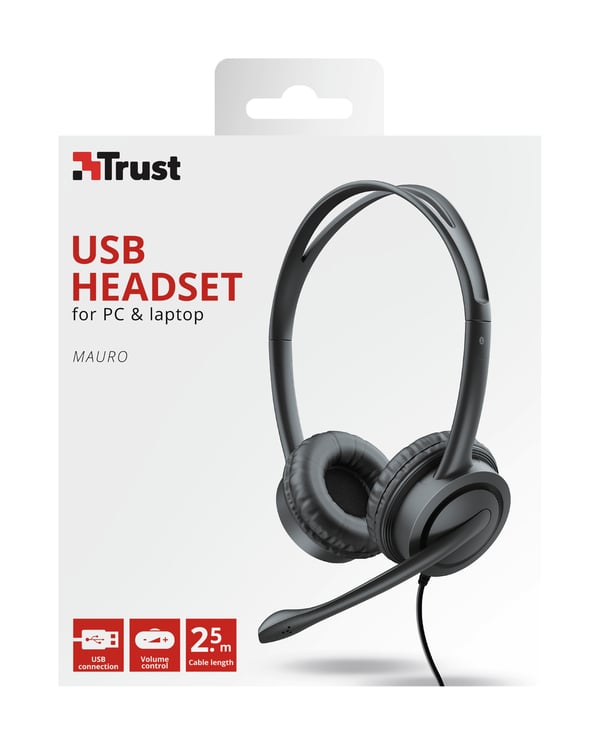 Trust Mauro Headset Ledningsført Opkald/musik