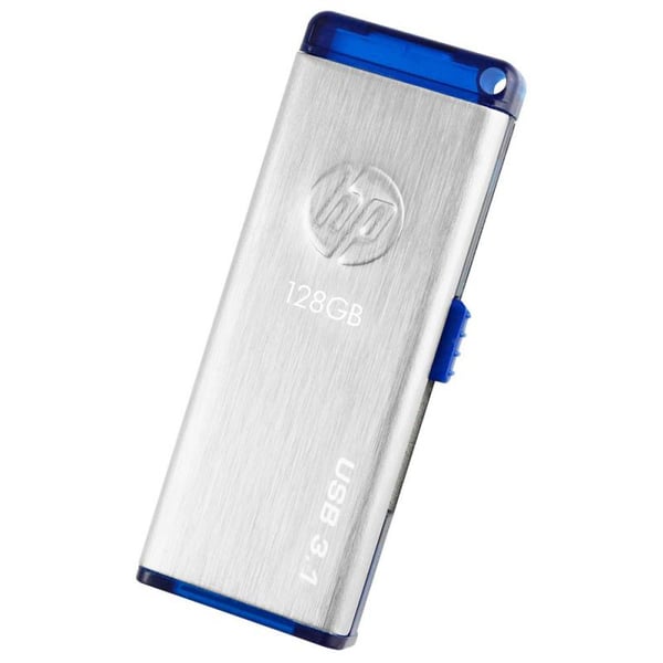 HP x730w USB-sticka 128 GB USB Type-A 3.2 Gen 1 (3.1 Gen 1) Blå, Rostfritt stål