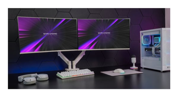 Mars Gaming MARM-PRO2 68,6 cm (27") Vastaanotto Valkoinen