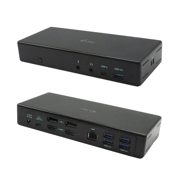 i-tec C31QUATTRODOCKPDIT dockingstation Ledningsført USB 3.2 Gen 1 (3.1 Gen 1) Type-C Sort