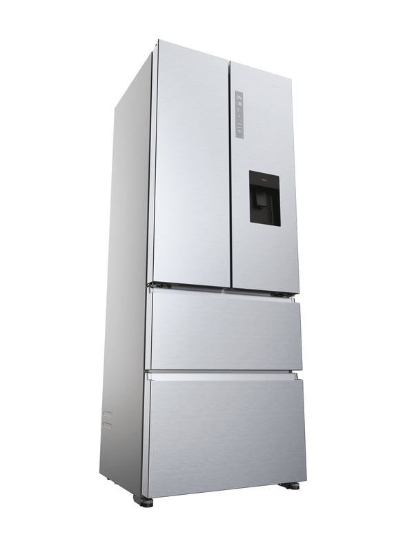 Haier HFR5719EWMG Fritstående 444 L Sølv