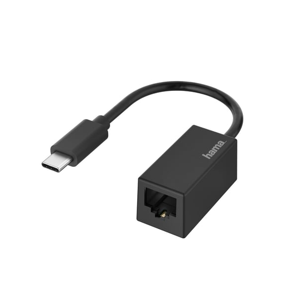 Hama 00200322 kabel kønsskifter USB Type-C RJ-45 Sort