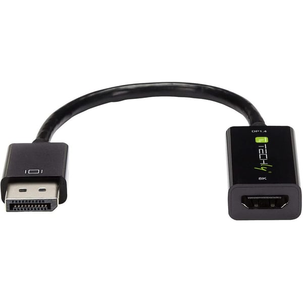 Techly IADAP DP-HDMIF8K videokaapeli-adapteri 0,2 m DisplayPort HDMI-tyyppi A (vakio) Musta