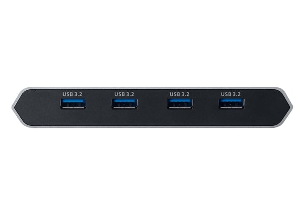 ATEN 2-Port 4K DisplayPort USB-C KVM Dock Switch med strömgenomföring