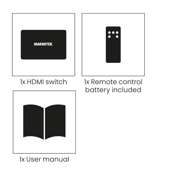 Marmitek 25008633 videokytkin HDMI