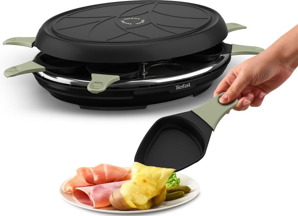 Tefal Raclette Neo Deco RE31E8 raclettepannu 8 henkilö(t) 945 W Musta