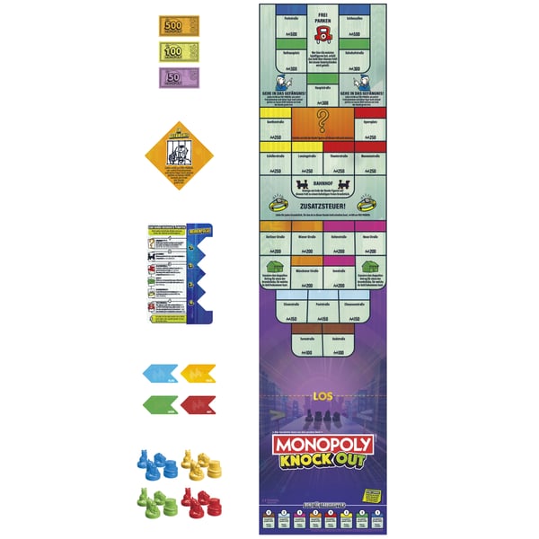 Monopoly Knockout 20 min. Brætspil Økonomisk simulering