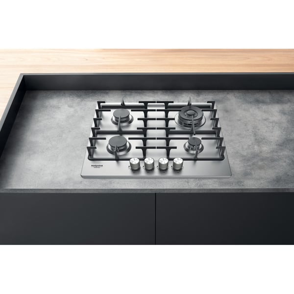 Hotpoint PPH 60G DF/IX Rustfrit stål Indbygget 59 cm Gaskomfur 4 zone(s)