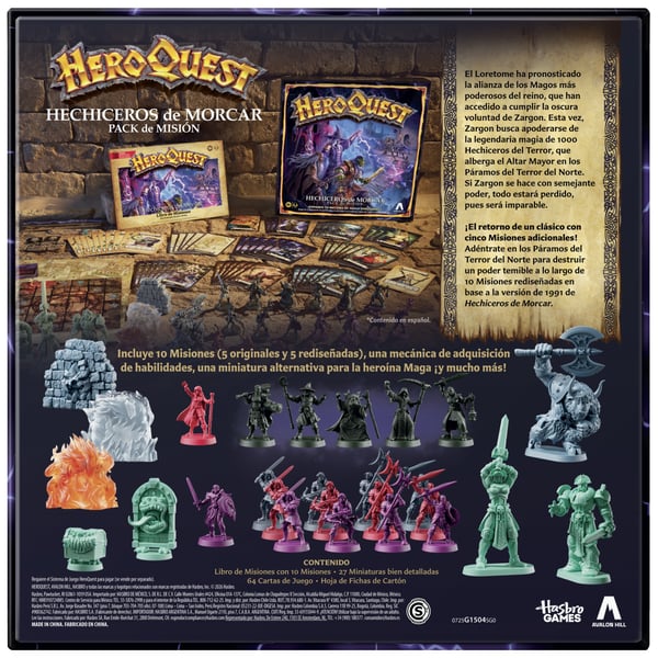 Hasbro Gaming Avalon Hill HeroQuest Wizards of Morcar