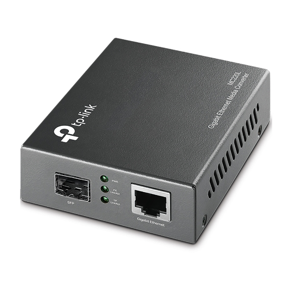 TP-Link Omada MC220L netværksomformer til medie 1000 Mbit/s Multitilstand, Enkeltilstand Sort