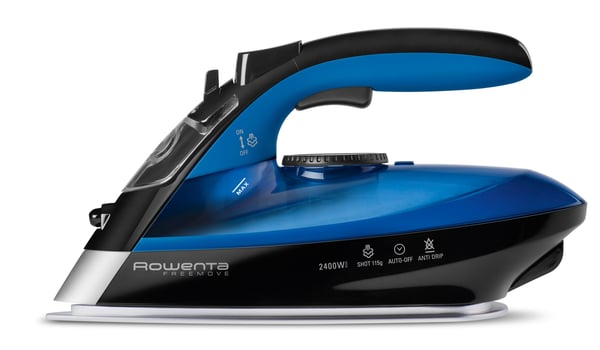 Rowenta DE5010 Dampstrygejern Microsteam 400 Laser-strygesål 2400 W Blå, Sort