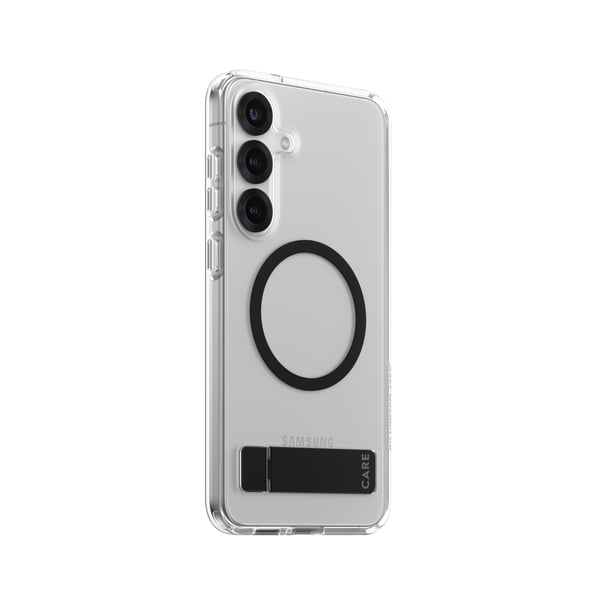 PanzerGlass CARE™ by ® Kickstand Case Transparent m. Qi Samsung Galaxy S25+