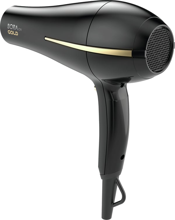 GA.MA Bora ION Gold hiustenkuivain 2200 W Musta