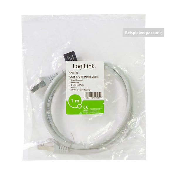 LogiLink CP2012S netværkskabel Hvid 0,25 m Cat6 F/UTP (FTP) Rund