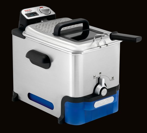 Tefal Oleoclean Pro Inox & Design FR8040 Yksi 3,5 L 2300 W Musta, Ruostumaton teräs