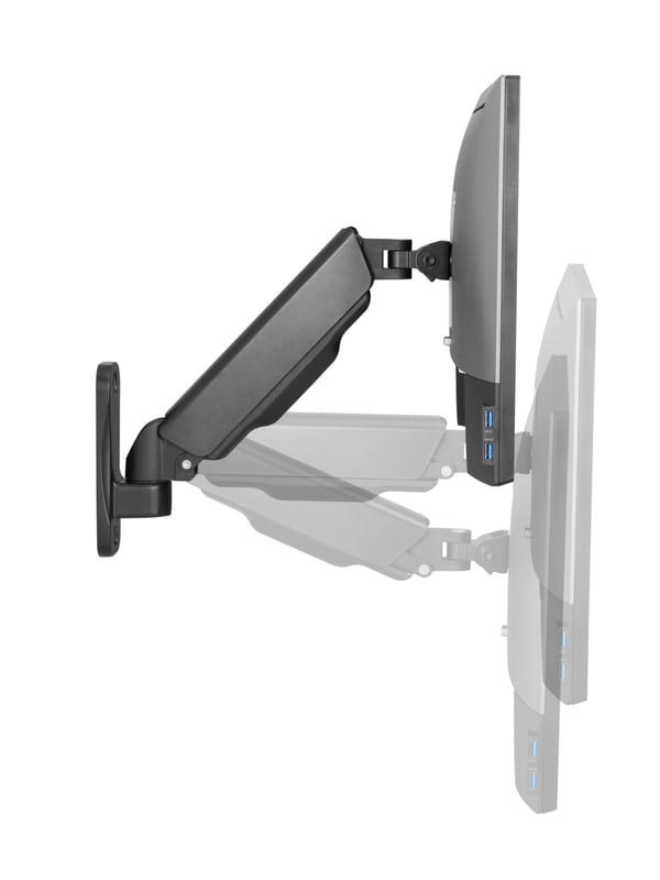 Ewent EW1532 monitorin kiinnike ja jalusta 81,3 cm (32") Seinä Musta