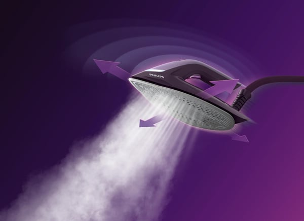 Philips PSG7150/30 Dampstrygning station 2100 W 1,8 L SteamGlide Elite-strygesål Lilla